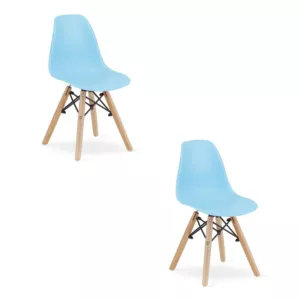 Krzesło ZUBI - niebieskie x 2