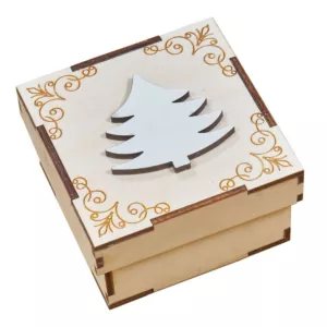 Drewniane pudełko na Boże Narodzenie