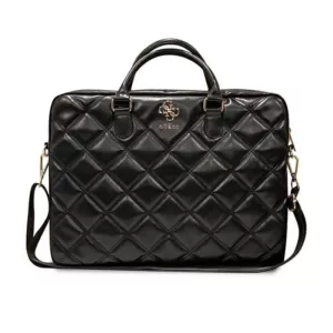 Guess Quilted 4G Computer Bag - Torba na notebooka 15" / 16" (czarny)