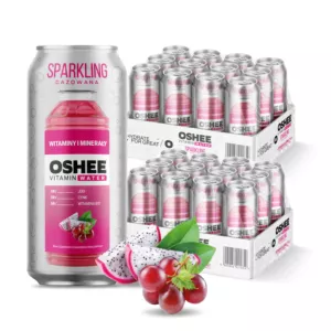 24x OSHEE Vitamin Water Sparkling witaminy i minerały 500 ml