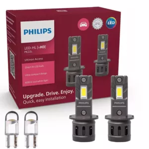 Żarówki LED H3 PHILIPS Ultinon Access 6000K + W5W