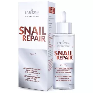 Aktywny koncentrat odmładzający ze śluzem ślimaka Snail Repair Farmona 30ml