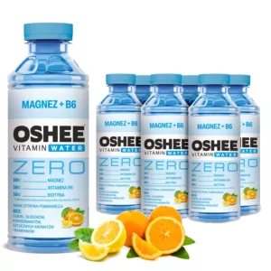 6x OSHEE ZERO Vitamin Water magnez + B6 555 ml