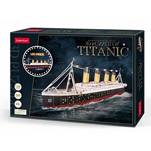 Puzzle 3D Titanic LED 246 elementów CubicFun