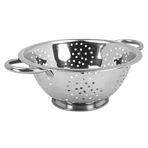 STALOWY DURSZLAK 24cm Z UCHWYTAMI KiNGHOFF KH-1235