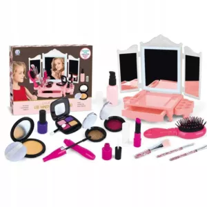 zestaw do makijazu makeup toaletka lustro led