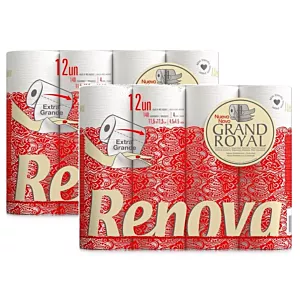 2x Papier toaletowy Renova Grand Royal 12 rolek