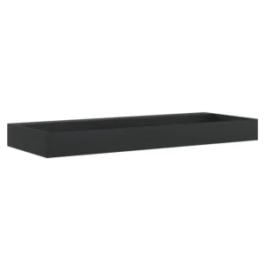 Umywalka, 120x46x11cm, kompozyt mineralny/marmurowy, czarny mat