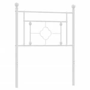 Metalowe wezgłowie, białe, 80 cm