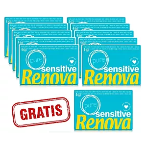 10x Chusteczki higieniczne Renova pure 6x9 +gratis