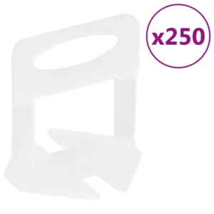 Klipsy do poziomowania płytek, 250 szt., 1,5 mm