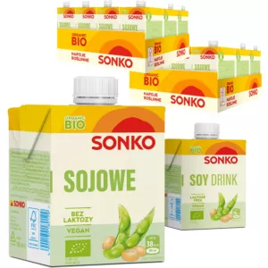 24x SONKO Sojowe Organic BIO napój roślinny 500ml