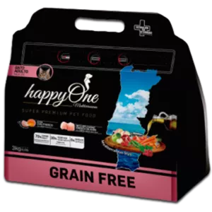 HappyOne Grain-Free Mediterraneum Cat 3Kg koty dorosłe