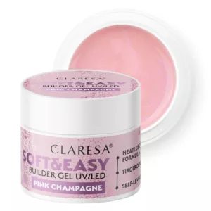 CLARESA Żel budujący Soft&Easy PINK CHAMPAGNE - 12g