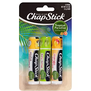 3-pak nawilżających balsamów do ust Tropical Paradise Chapstick