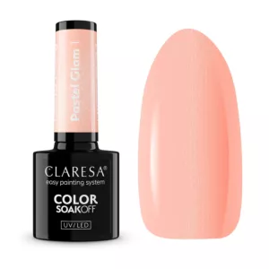 CLARESA Lakier hybrydowy PASTEL GLAM 1 – 5g