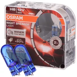 Mocne żarówki H8 OSRAM Night Breaker Laser + W5W
