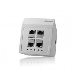 Gniazdo Switch Ethernet białe