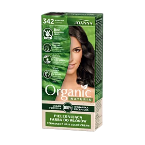 Joanna Organic pielęgnująca farba do włosów 342 kawowy
