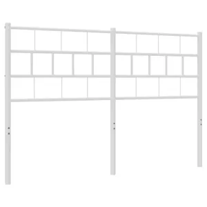 Metalowe wezgłowie, białe, 135 cm