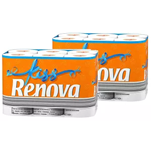 2x Papier toaletowy Renova Kiss 12R