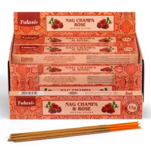 Kadzidełka patyczki Tulasi Rose Nag Champa - Róża