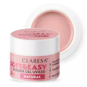 CLARESA Żel budujący do paznokci Soft&Easy NATURAL - 45g