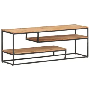 Szafka pod TV, 130 x 30 x 45 cm, lite drewno akacjowe