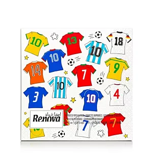 Serwetki papierowe Renova Football T-shirts 20 szt