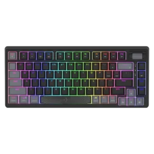 AQIRYS Klawiatura mechaniczna 75%/81 klawiszy przewodowa ADARA MINI black/grey
