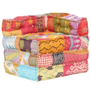 Puf modułowy, patchwork, tkanina