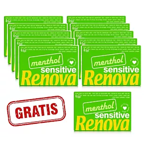 10x Chusteczki higieniczne Renova mentchol 6x9 +gratis