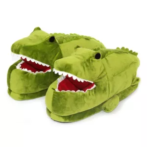 Kapcie uniwersalne zielone, Aligator Krokodyl One size
