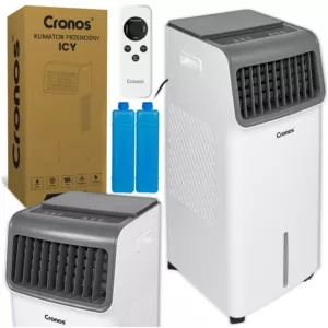 Klimator klimatyzer wodny przenośny Cronos® ICY 18L RFS-30R 18L Biały