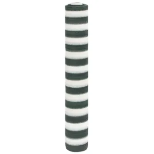 Siatka cieniująca, zielono-biała, 1,5x10 m, HDPE, 75 g/m²