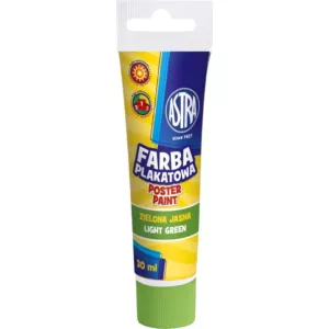 Farba plakatowa Astra tuba 30 ml - jasna zieleń