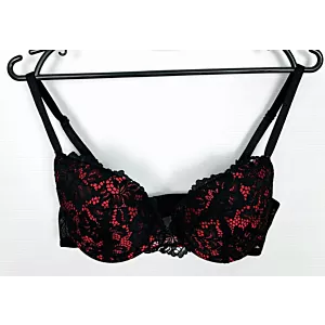 Biustonosz usztywniany 70C czarno różowy Ann Summers