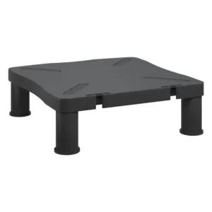 Podstawka pod monitor, czarna, 33,5x34x10,5 cm