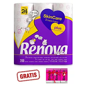 Papier Toaletowy Renova Skin Care Plus 24R +gratis