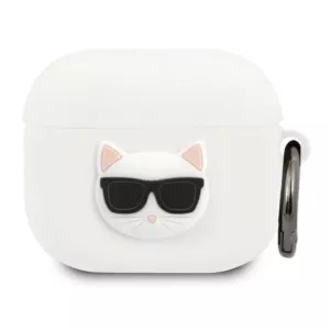 Karl Lagerfeld Choupette 3D - Etui Apple Airpods 3 (biały)