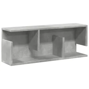 Półka ścienna, 80x20x30 cm, szarość betonu