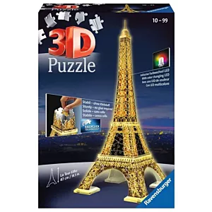 Puzzle 3D Wieża Eiffla nocą 216 elementów Ravensburger