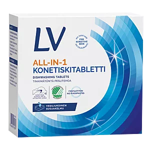 Tabletki do zmywarki LV All-in-One, hypoalergiczne 