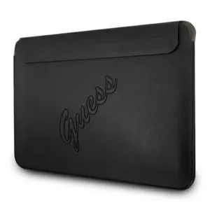 Guess Saffiano Script Computer Sleeve - Etui na notebooka 13" (czarny)