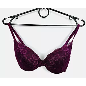 Biustonosz push-up 75C H&M fioletowy