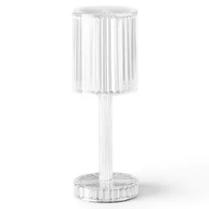 lampa stołowa kryształowa LED 1,5W 25cm akumulatorowa z trzema trybami świetlnymi 782713