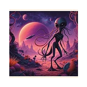 Plakat do pokoju nastolatka 50cm x 50cm Obcy Alien 1