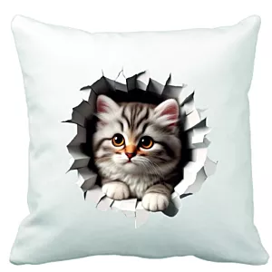 Prezent Upominek Kot Koty Poduszka Dla Miłośnika Kotów 40 x 40 cm