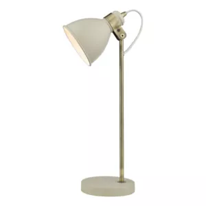 Lampa stołowa Frederick Task Table Lamp Cream Antique Brass