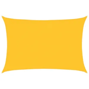 Żagiel przeciwsłoneczny, 160 g/m², żółty, 3x4,5 m, HDPE
